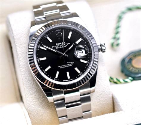 rolex datejust 41 mm black dial